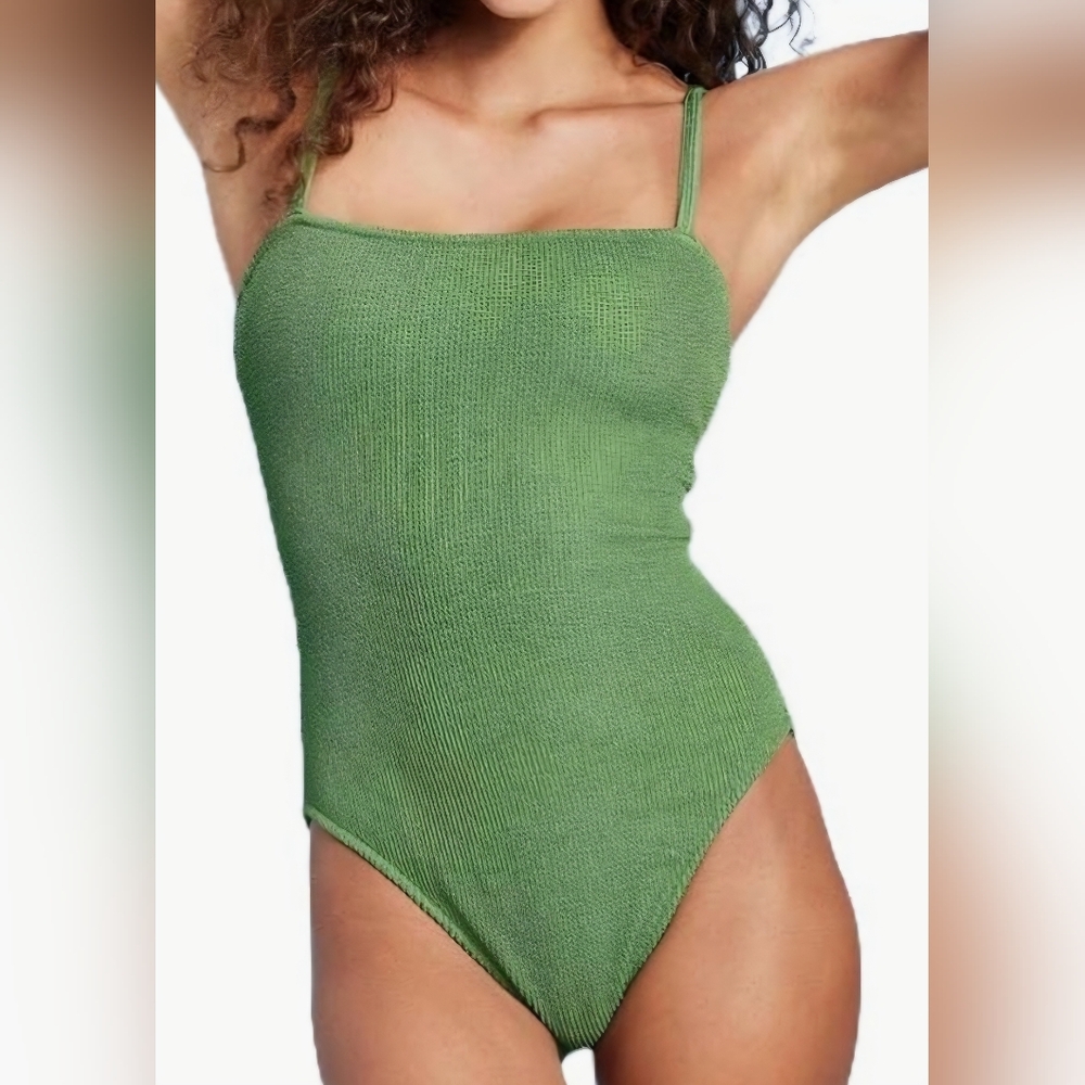 Shade & Shore Square Neck 1 Pc Swimsuit sz M